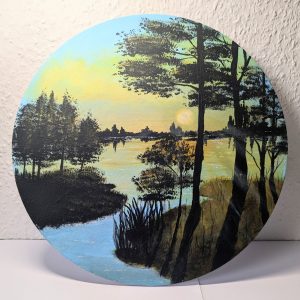 Original Acrylgemälde "Seenlandschaft"