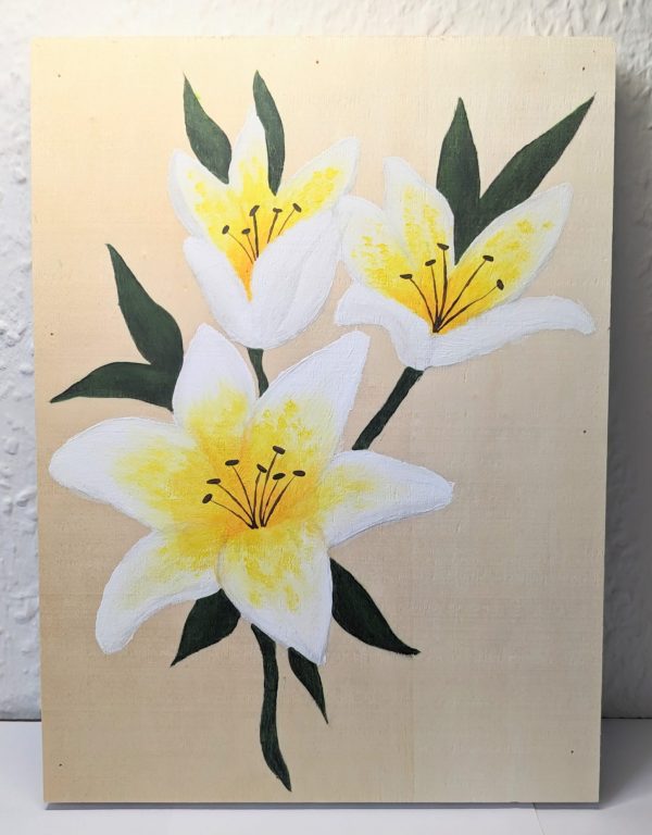 Original Acrylgemälde "Lilien"