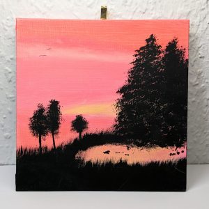 Original Acrylgemälde "Sonnenuntergang"