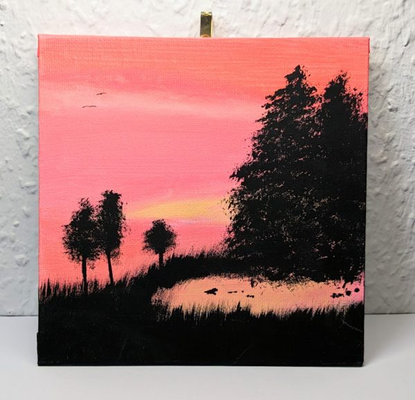 Original Acrylgemälde "Sonnenuntergang"