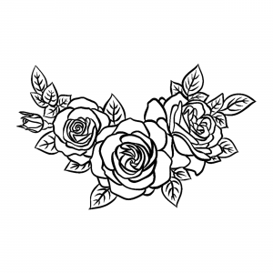 Textilien Motiv "Rosen"